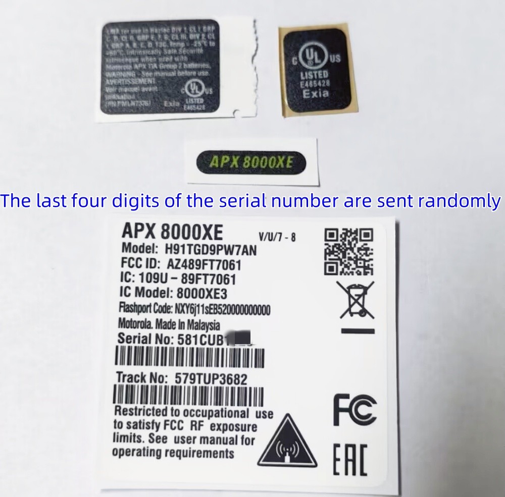 DIY Motorola APX8000XE Radio Speaker Grille Aluminum Plate Body Case Label Badge