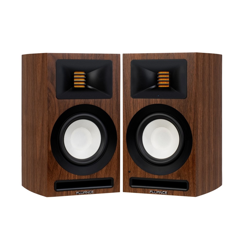 Fluance Ri71 Powered Bookshelf Speakers with AMT Tweeters, 5″ Drivers, 120W Amp