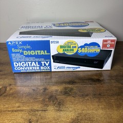 NEW Apex Digital DT250 Digital TV Converter Box Analog Pass-Through DTV