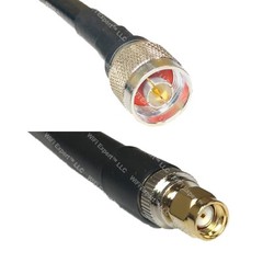LMR400 N MALE to RP-SMA MALE Coaxial RF Cable USA-Ship Lot