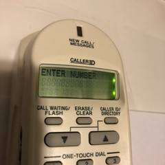 Sony Corded Telephone IT-ID20 Caller-ID Landline Phone Programmable White @E