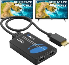 OREI 4K HDMI Splitter 1 in 2 Out 4:4:4 8-bit – HDCP 2.2, 18 Gbps, Black