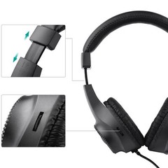 6.5mm Over Ear Wired Stereo Headphones Studio Monitoring Recording Headset N0M6
