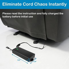 Universal Battery Pack for Reclining Furniture, 6000Mah Wireless Couch Battery