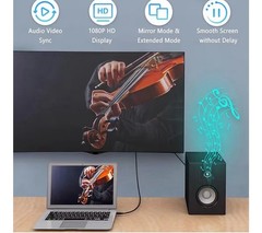 USB~HDMI Adapter Cable USB~HDMI Male~Male Cable HD 1080P Monitor Windows Only