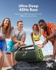 Soundcore Rave+ Portable Bluetooth Party Speaker Bass Sound Light | Refurbished