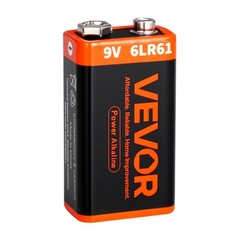 VEVOR 9V Alkaline Batteries 12Pack 9Volt Battery for Smoke Detector Long Lasting