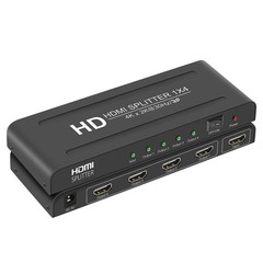 hdmi splitter 1 in 4 out- 4 output splitter, 1X4 splitter- 4 Port Powered