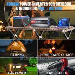 Pure Sine Wave Inverter 4000W 6000W 8000W 12V 24V – 110V 120V Solar Off Grid LCD