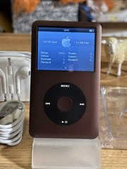 Apple IPod Classic 7th Gen 160Gb NEW EXTERIOR+BATTERY! MC297J / MINT. Espresso