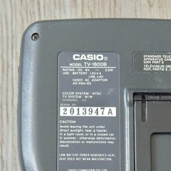 Vintage Casio TV-1800 Battery Operated Handheld Mini TV Crystal Vision Untested