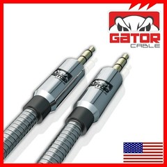 AUX 3.5mm Male to Male Audio Cable For iPhone Samsung Phone All Full Metal 3FT