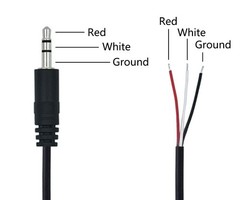 3.5mm Male Plug Jack Connector Replacement Repair, 3.5mm 1/8″ 3 Pole to Bare …