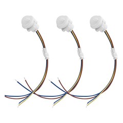3 Packs Motion Sensor Light , PIR Sensor Detection ,Ceiling or Wall Mount 9106