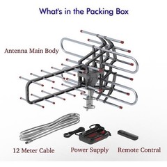 150Miles Range Steering TV Antenna 45-860mhz High-Definition Receiving Antenna