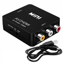LOT RCA to HDMI Converter Adapter AV 1080P For TV Audio Video Composite AV2HDMI