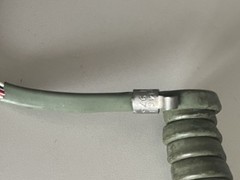 Vtg Western Electric Green Spring Cord Green Long H4CJ -51 Hardwired/Flat