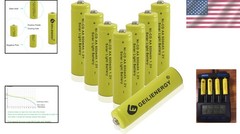 Versatile 8-Pack AA Ni-Cd Rechargeable Batteries 600mAh 1.2V for Various Devices