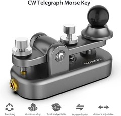 Morse Code Key with Corrosion-Resistant Aluminum Body
