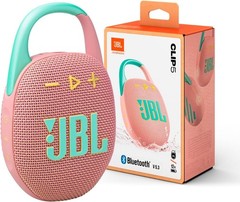 JBL Clip 5 – Ultra-Portable, Waterproof & Dustproof Bluetooth Speaker (Pink)