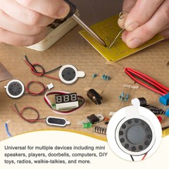 10pcs Internal Magnet Speaker 1W 8 Ohm 18mm Dia Round Loudspeaker 40mm Terminal