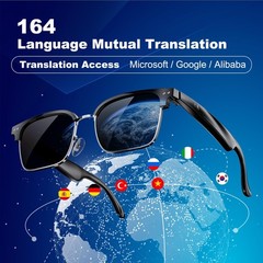 AI Smart Glasses for Women and Men, Bluetooth Translation Glasses with Chat G…