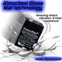 2 Year Warranty 6V 5AH Sealed Lead Acid (SLA) for Snowmobiles and ATV