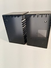 CD DVD Storage Case Holder Rack Wall Mountable Plastic 26 CD 1or 12 DVD Atlantic
