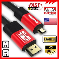 Micro HDMI to HDMI Cable Adapter Converter 4K GoPro HERO 7 6 5 4 3 Camera 60Hz