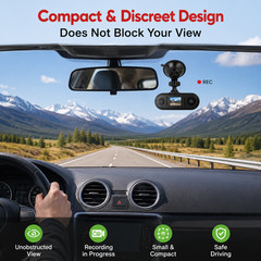 Mini WiFi Dash Cam for Cars HD 1080P Driving Recorder Night Vision APP Control