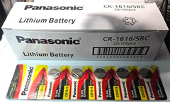 CR1616 PANASONIC 100PK 3V LITHIUM DL1616 ECR1616 (GREAT EXP12/36) FREE SHIP&TRAK