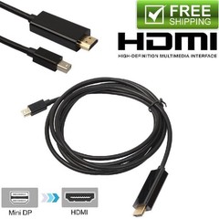 Mini DisplayPort DP Thunderbolt to HDMI Cable Adapter HD 4K for MacBook Surface