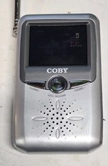 Coby TF-TV251 Portable Television 2.5-Inch Color LCD Screen Mini TV Tested Works