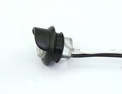 LED Convenience Courtesy or License Plate Light – Mini Round Hooded LED – 3/4″ D
