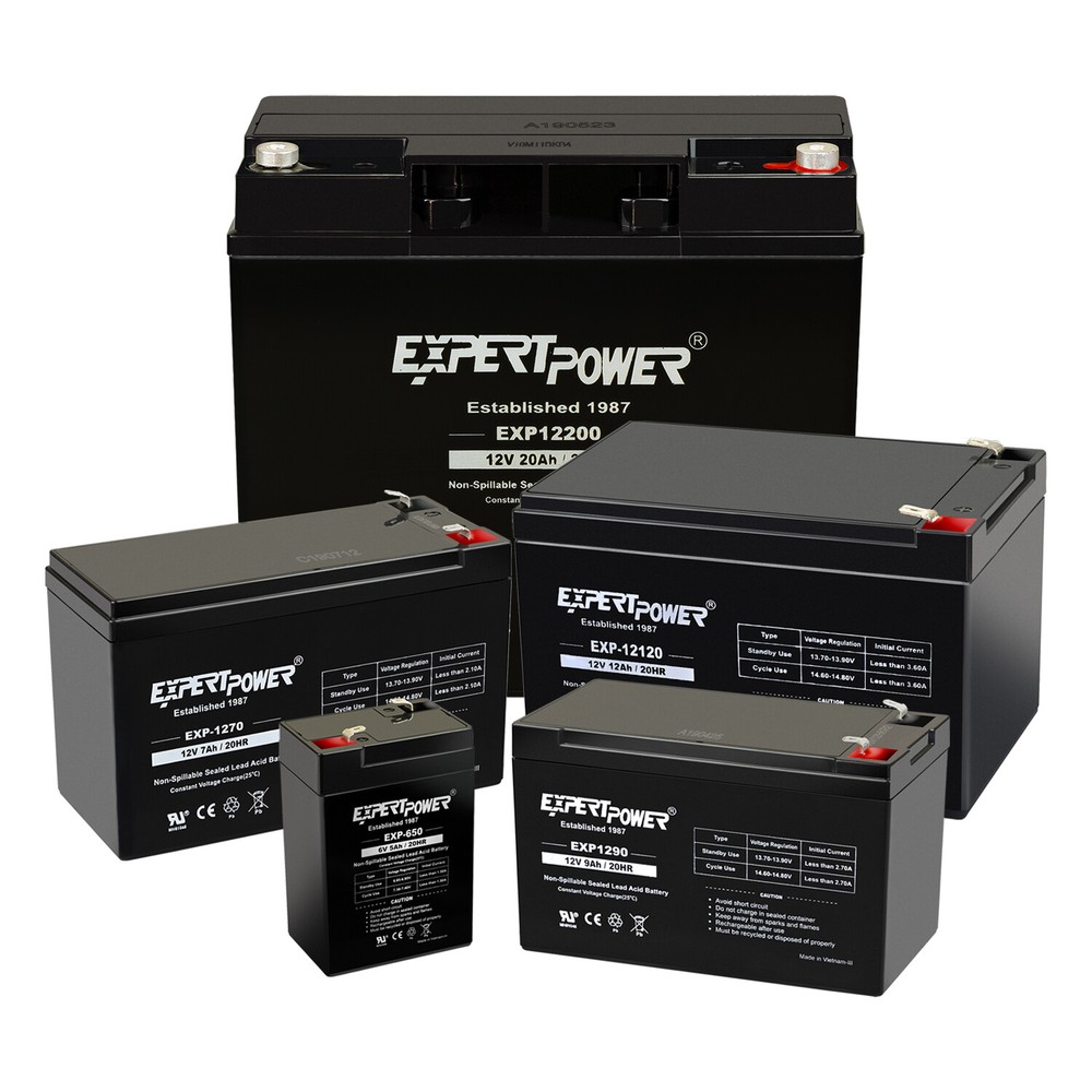 ExpertPower SLA Battery COLLECTION – 12V 6V 20Ah 18AH 12AH 10Ah 9AH 7AH 5AH
