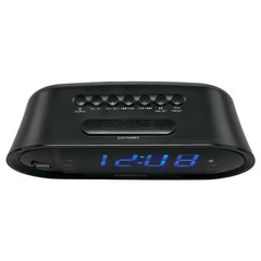 Bluetooth Digital AM/FM Dual Alarm Clock with USB Charging Port