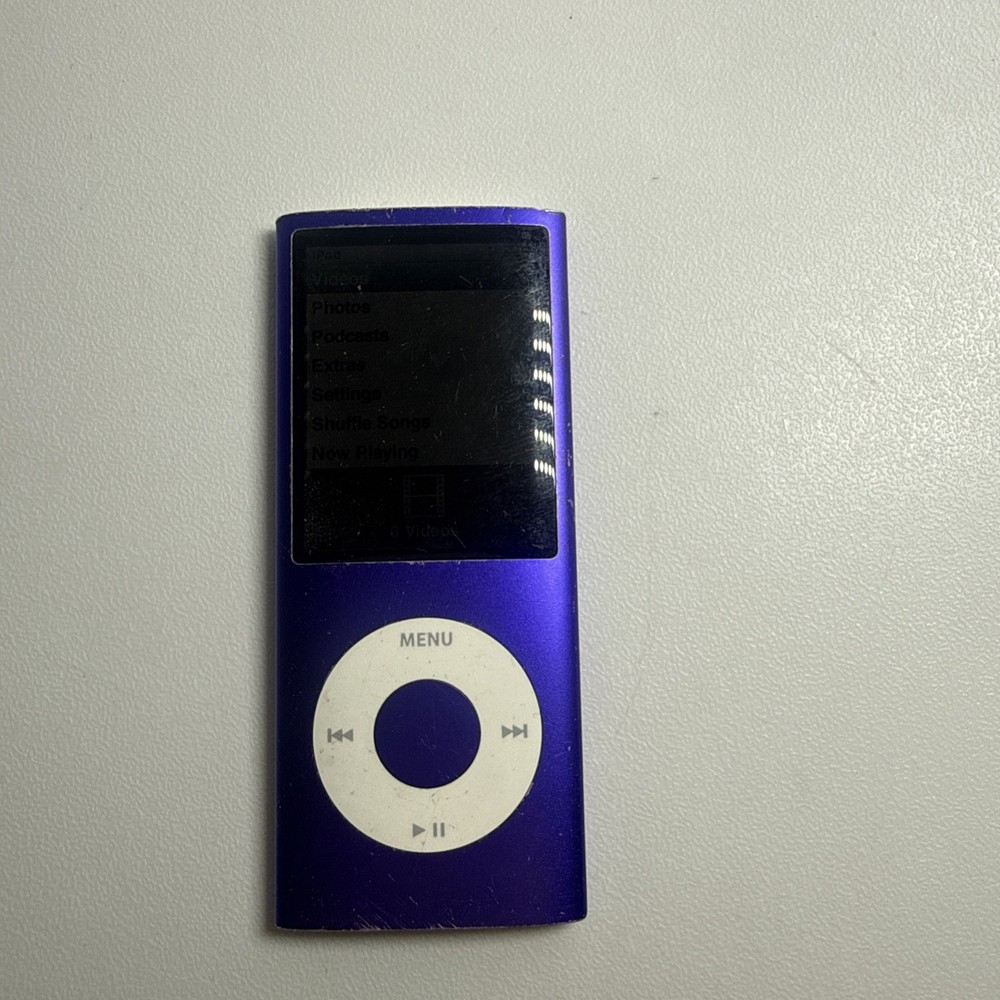 Apple Ipod Nano 4th Generation Gen A1285 Purple 8GB WORKS But Backlight out