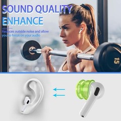 [5 Pairs] Ear Tips Cover for Airpods 4 Earbuds (2024), Soft Silicone Earbuds Cov