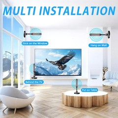 Compact 5.5 in Digital TV Antenna for Smart TVs – Easy Install & Long Range