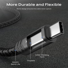 USB-C 3.2 Gen2 Cable 20Gbps 100W PD Fast Charging-5K@60Hz For Laptop/iPhone17/16
