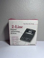Radio Shack 2-Line Digital Answering Machine 43-3802 Graphite