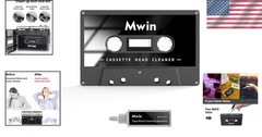 Cassette Head Cleaner Tape with Fluid Maintenance Kit – Easy to Use & Restore