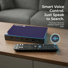 vSeeBox V6 Plus Android 14 Smart TV Box 8K HDR WiFi 6 Bluetooth Voice Remote
