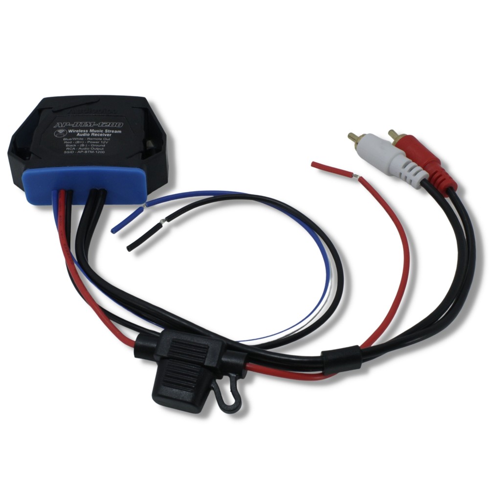 Audiopipe Universal Marine Bluetooth Receiver Car Audio Adapter / AP-BTM-1200