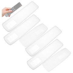 6Pcs Universal Transparent Silicone Remote Control Covers for Household Use