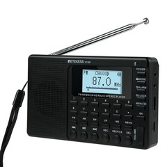 Retekess V115P Shortwave Radio,Portable AM FM WB Radio,TF/AUX,Recording For Gift