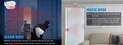Portable Motion Sensor Alarm And Entrance Alert Chime With 90dB Siren Sound