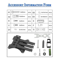 Full Motion Articulating TV Wall Mount for 12″-42″ LED/LCD TV Monitor Adjustable