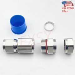 2Pcs N Male Connector Clamp For 1/2″ Corrugated Coaxial Cable ANDREW LDF4-50A