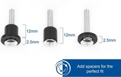 VIVO M4 M5 M6 M8 Universal TV Mounting Hardware Kit Screws for Screens up to 80″
